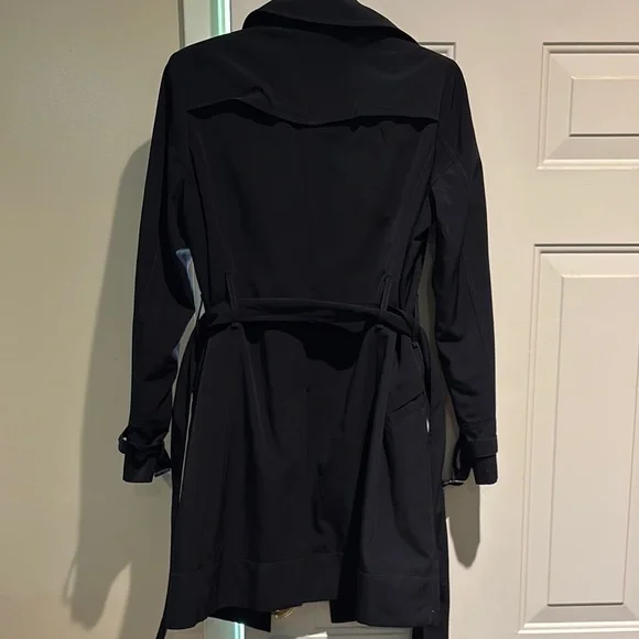 New York & Company Black Trench Coat - Picture 4 of 4